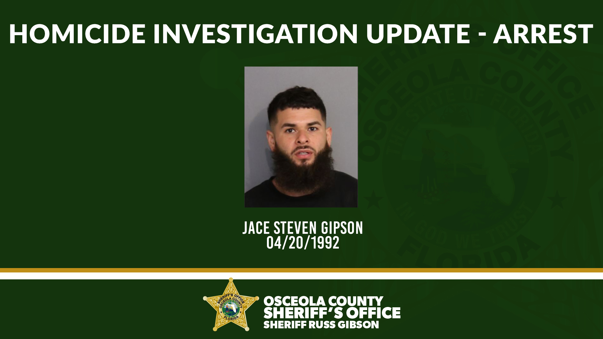 Jace Steven Gipson Arrested