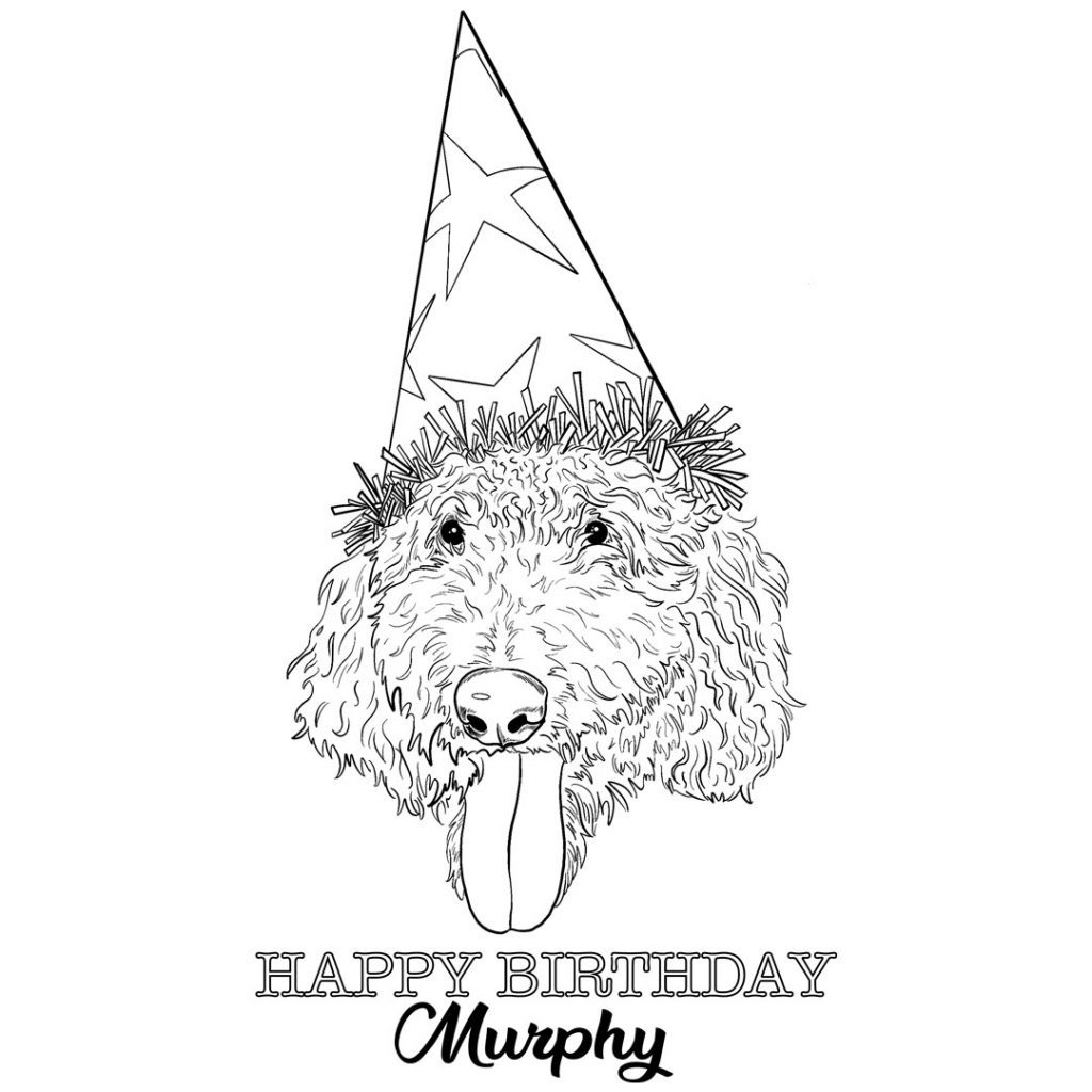 K9_murphy Coloring Page 1