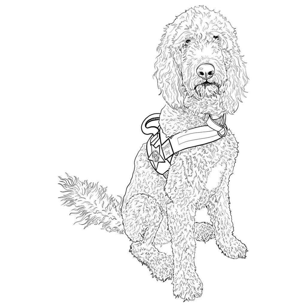 K9_murphy Coloring Page 3