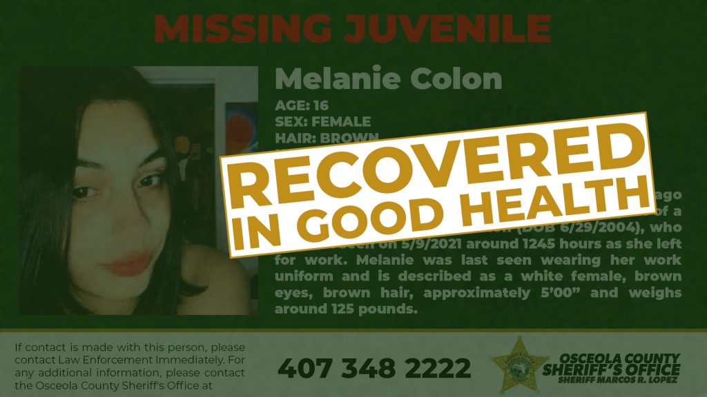 Melanie Colon Recovered