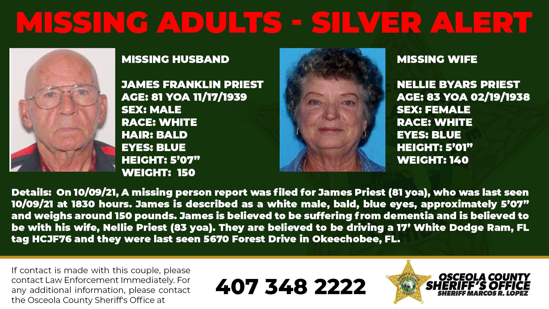 Missing Adults Silver Alert