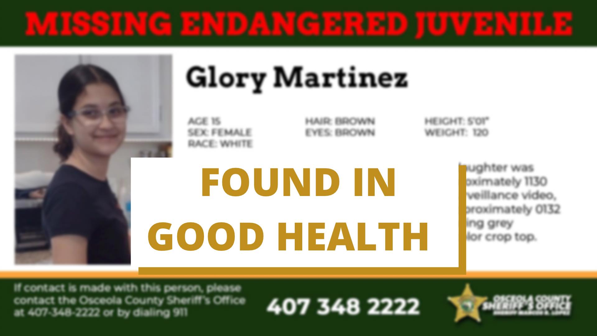 Glory Martinez Found