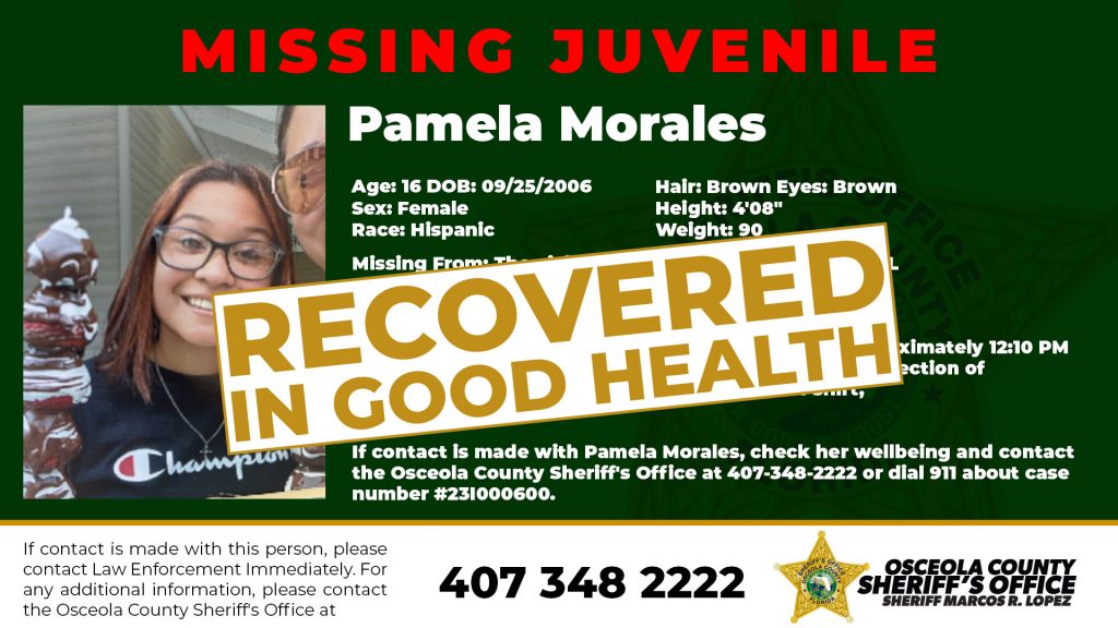 Pamela Morales Recovered in good health