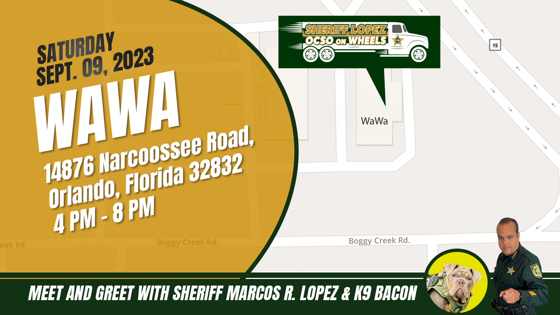 WaWa, 14876 Narcoossee Road (Corner of Narcoossee Road and Boggy Creek Road), Orlando, Florida 32832