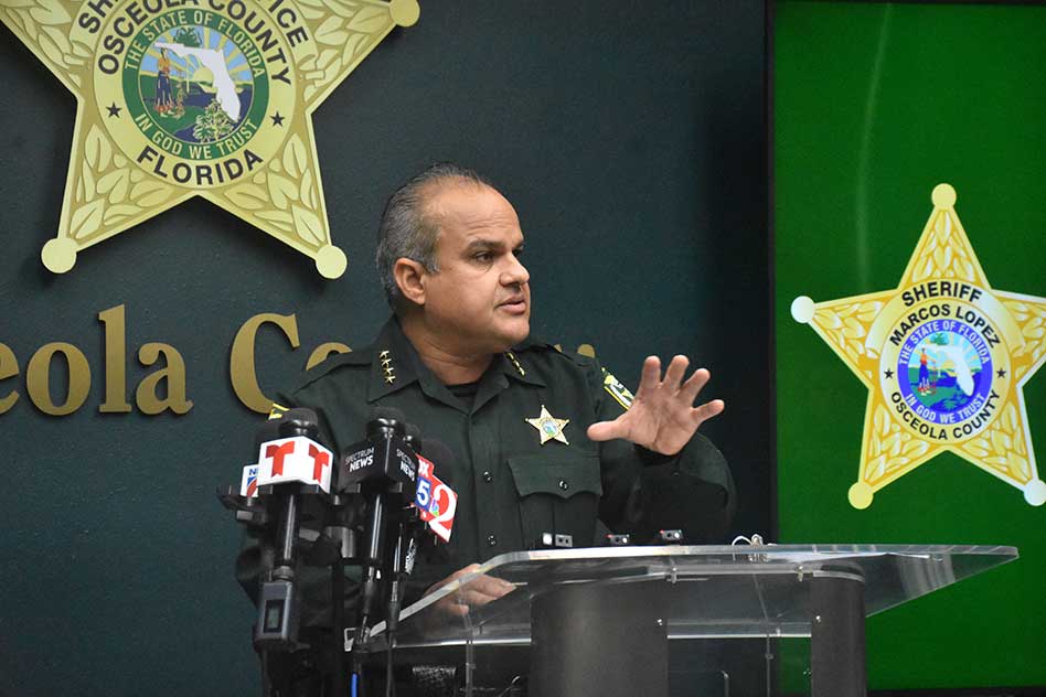 Sheriff Marcos Lopez en Conferencia de Prensa