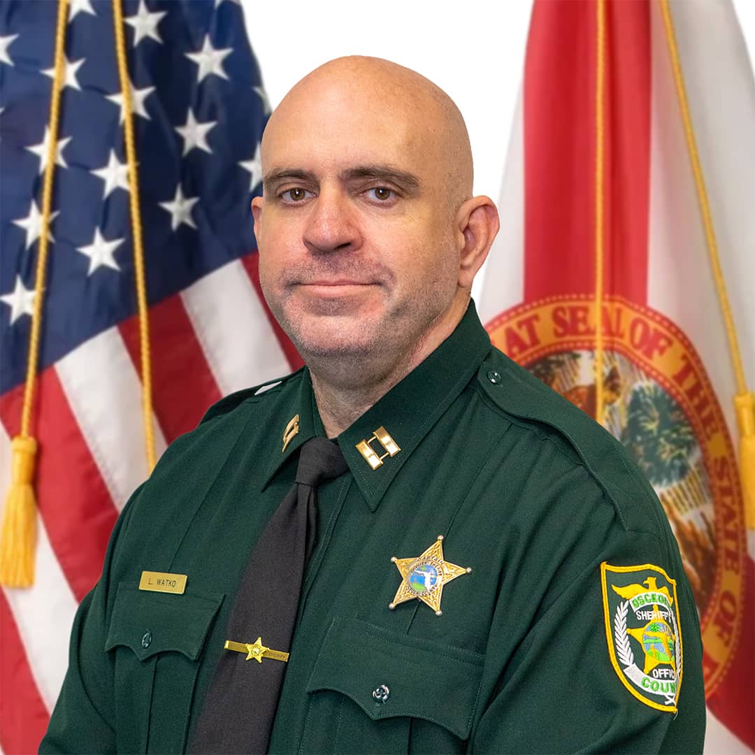 Portrait of Captain leon Watko, wearing his official green uniform