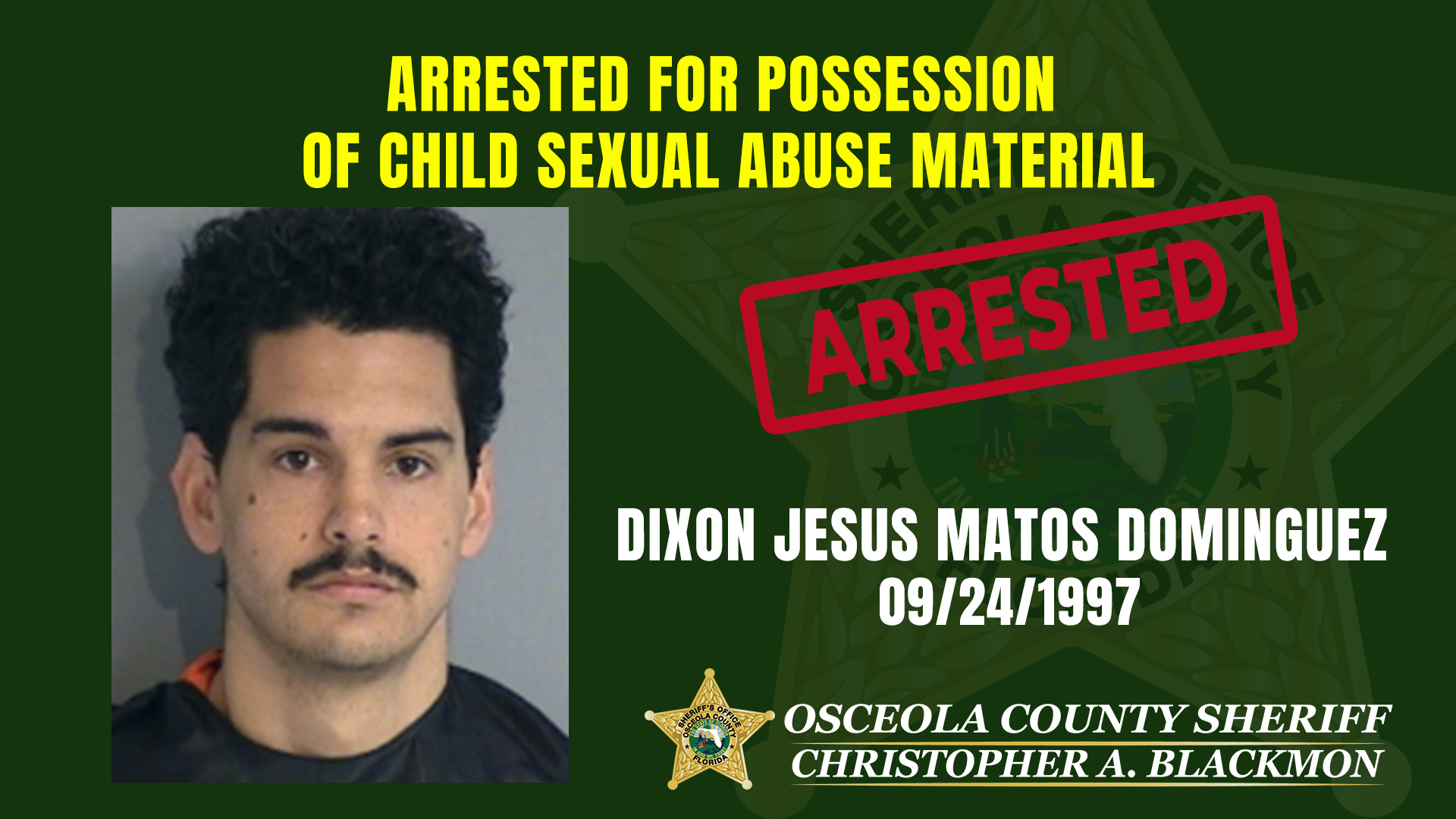 Arrests Archives - Osceola County Sheriff's Office - Sheriff Chris A ...
